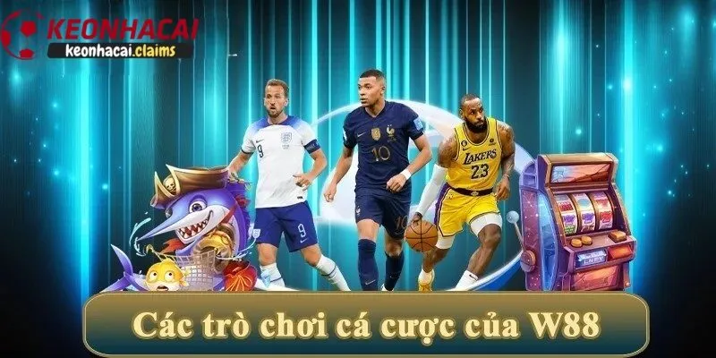 Các sản phẩm cá cược có tại W88