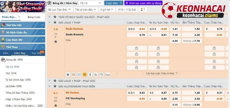 Kèo nhà cái luôn cập nhật bảng xếp hạng nhanh chóng